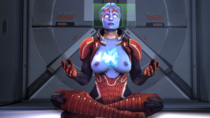 Asari Mass_Effect Samara // 2560x1440 // 6.5MB // png