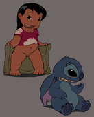 Disney_(series) Lilo_Pelekai Lilo_and_Stitch Stitch lando // 942x1171 // 243.8KB // png