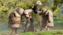 3D Android_2B Animated Blender Nier Nier_Automata sageofosiris // 1920x1080 // 1.6MB // webm