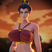 3D Avatar_The_Last_Airbender Azula Blender endlessillusion_(artist) // 1920x1920 // 2.5MB // png