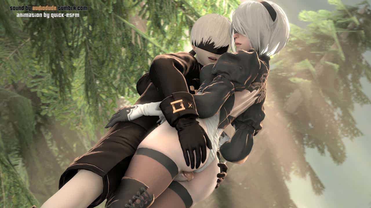 3D Android_2B Android_9S Animated Nier_Automata Quick_E Sound audiodude webm // 1280x720 // 3.4MB // webm