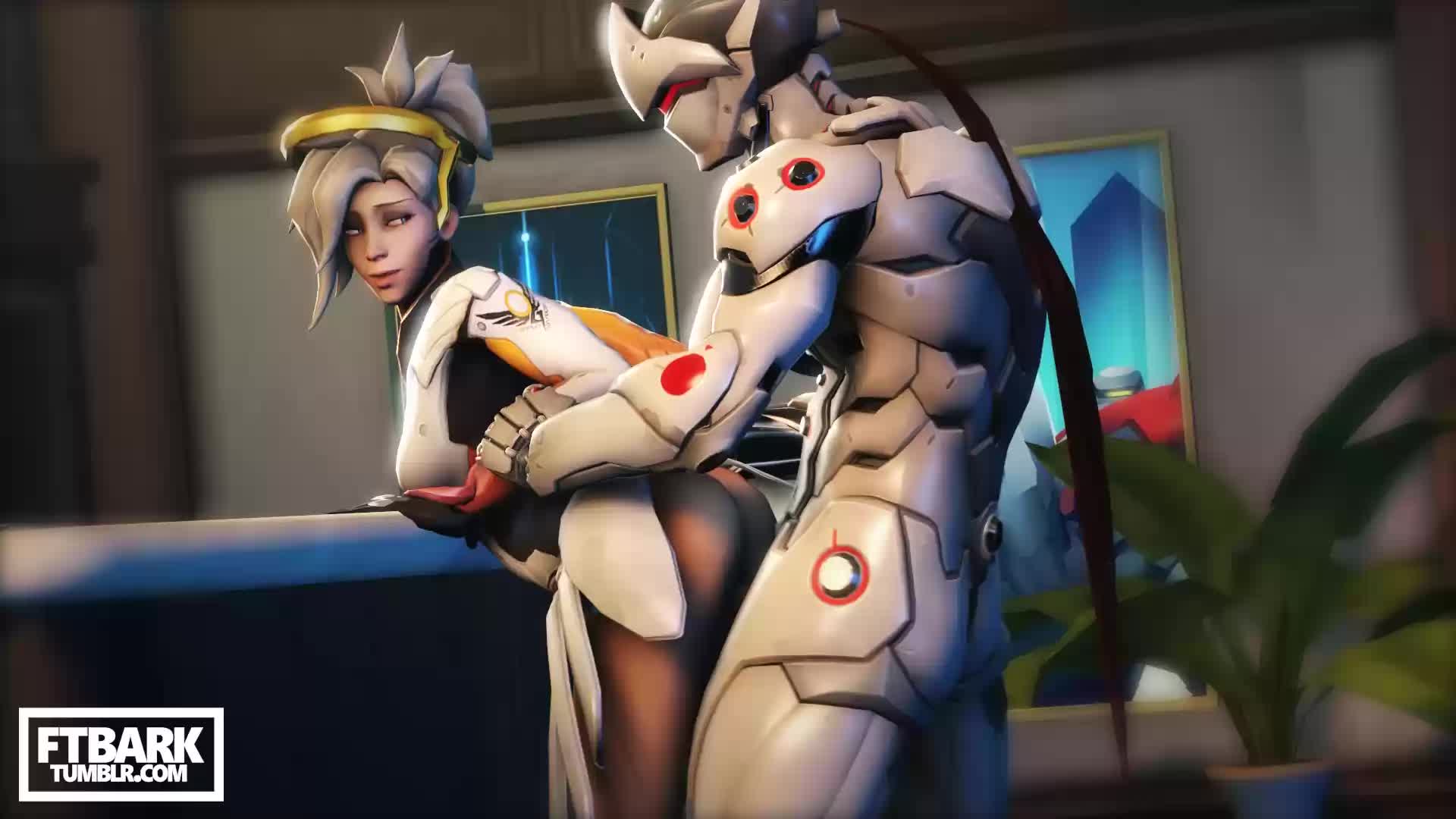 3D Animated Genji Mercy Overwatch Source_Filmmaker ftbarksfm // 1920x1080 // 1.9MB // webm