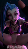 3D Animated ArawAraw Arcane Blender Jinx League_of_Legends Sound // 480x852, 19.2s // 7.5MB // mp4