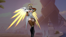 3D Blender Mercy Overwatch arti202 // 1920x1080 // 2.5MB // png