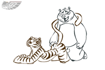 Animated Kung_Fu_Panda Po Tigress // 540x363 // 1013.0KB // gif