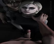 3D Animated Jill_Valentine Rebecca_Chambers Resident_Evil Source_Filmmaker rorschach3d // 1080x1920 // 583.6KB // webm
