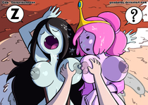 Adventure_Time Garabatoz Marceline_the_Vampire_Queen Princess_Bubblegum // 1052x744 // 218.7KB // jpg