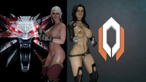 Artist_(MeHLabs) Ciri Mass_Effect Miranda_Lawson The_Witcher_3:_Wild_Hunt // 3840x2160 // 8.8MB // png