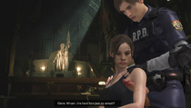 Claire_Redfield Leon_Scott_Kennedy Resident_Evil_2 Resident_Evil_2_Remake yourenotsam // 3688x2092 // 1.8MB // jpg