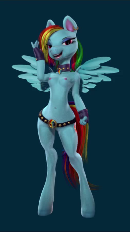 3D Animated My_Little_Pony_Friendship_Is_Magic Rainbow_Dash RunSammya // 506x900 // 410.5KB // webm