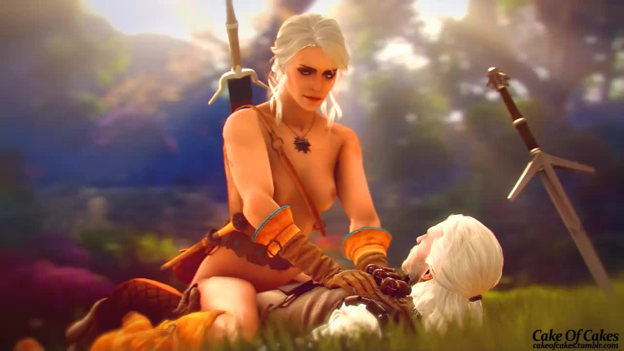 3D Animated Ciri Geralt_of_Rivia Source_Filmmaker The_Witcher cakeofcakes // 1280x720 // 1.4MB // webm