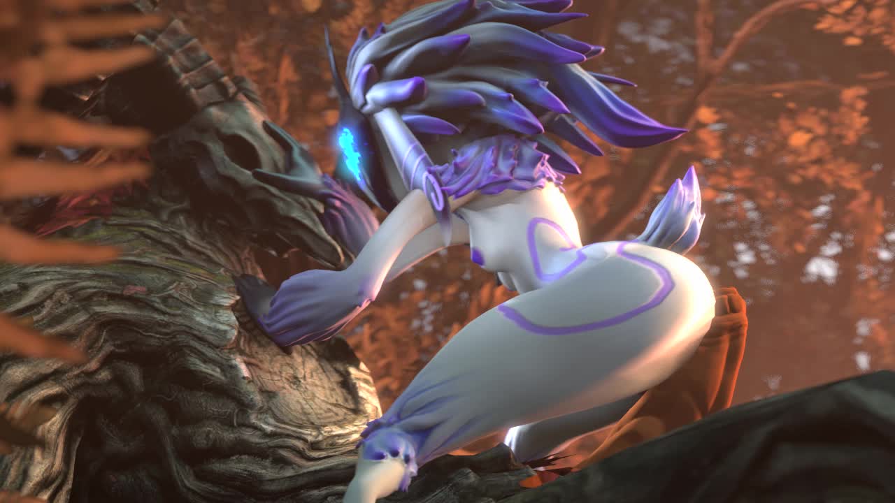 3D Animated Kindred League_of_Legends Sound Source_Filmmaker white-crow // 1280x720 // 3.0MB // webm