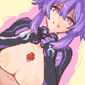 Animated Hyperdimension_Neptunia Neptune Purple_Heart // 512x512 // 440.1KB // gif