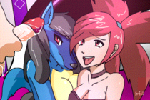 Animated Derpixon Flannery Lucario_(Pokémon) Pokemon // 380x253 // 955.9KB // gif