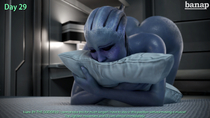 3D Asari Banap Blender Liara_T'Soni Mass_Effect // 3840x2160 // 1.9MB // jpg