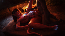 3D Baldur's_Gate_3 Blender Karlach Tiefling dinoboy555 // 3840x2160 // 676.2KB // jpg