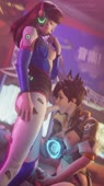 3D Animated Blender D.Va Overwatch Tracer dreamrider // 1080x1920 // 3.9MB // mp4