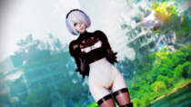 3D Android_2B MMD Nier_Automata // 1920x1080 // 1.9MB // png