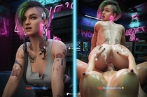 3D Cyberpunk_2077 Goldy_3D Judy_Alvarez V_(Cyberpunk_2077) // 4096x2717 // 1.6MB // jpg