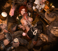 3D Blender ChadRat3d Ciri The_Witcher_3:_Wild_Hunt Triss_Merigold // 4000x3472 // 24.9MB // png