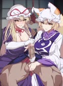 Animated Buckethead_ero Ran_Yakumo Sound Touhou_Project Yukari_Yakumo // 1300x1754 // 21.8MB // mp4