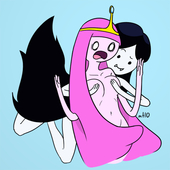 Adventure_Time Marceline_the_Vampire_Queen Princess_Bubblegum // 500x500 // 99.6KB // png