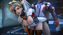 3D Animated Mercy Overwatch Soldier_76 Sound ellowas // 1920x1080 // 9.1MB // webm