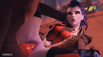 3D Animated Blender Frax Overwatch Widowmaker // 1280x720, 10.1s // 1.1MB // mp4