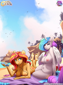 My_Little_Pony_Friendship_Is_Magic Princess_Celestia SugarlessPaints Sunset_Shimmer // 1551x2102 // 1.9MB // jpg