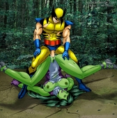 Avengers JusticeHentai Marvel_Comics She-Hulk_(Jennifer_Walters) Wolverine X-Men // 1300x1316 // 233.7KB // jpg