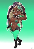 Greyimpaction Octoling Splatoon marina_ida // 849x1200 // 97.5KB // jpg