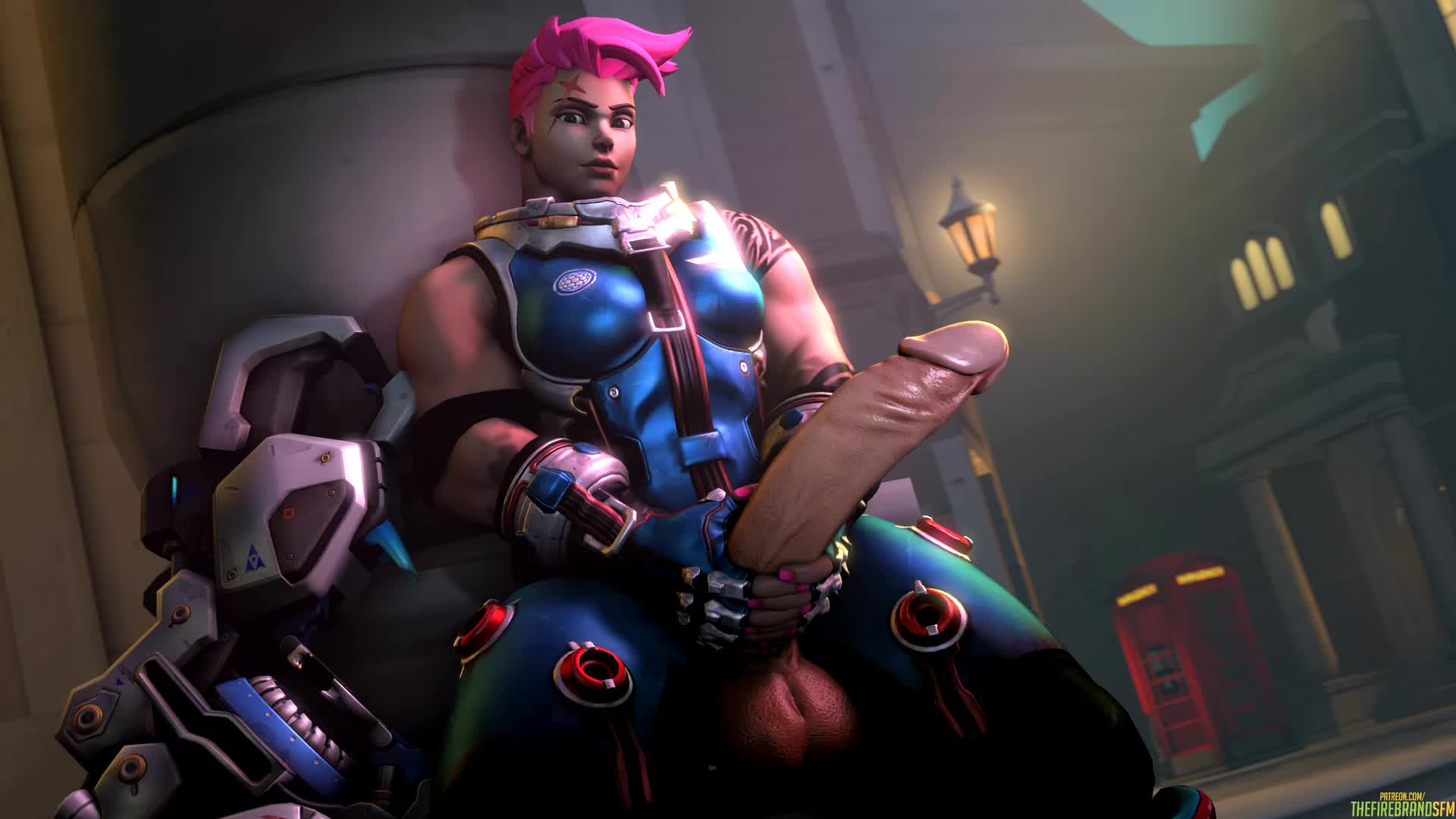 3D Animated Overwatch Source_Filmmaker The_Firebrand Zarya // 1920x1080 // 448.4KB // webm