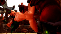 3D Animated Blood_Elf Fel_Orc Rexxcraft World_of_Warcraft // 720x405 // 7.0MB // gif