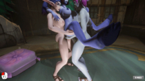 3D Animated Draenei Night_Elf World_of_Warcraft // 854x480 // 7.5MB // gif