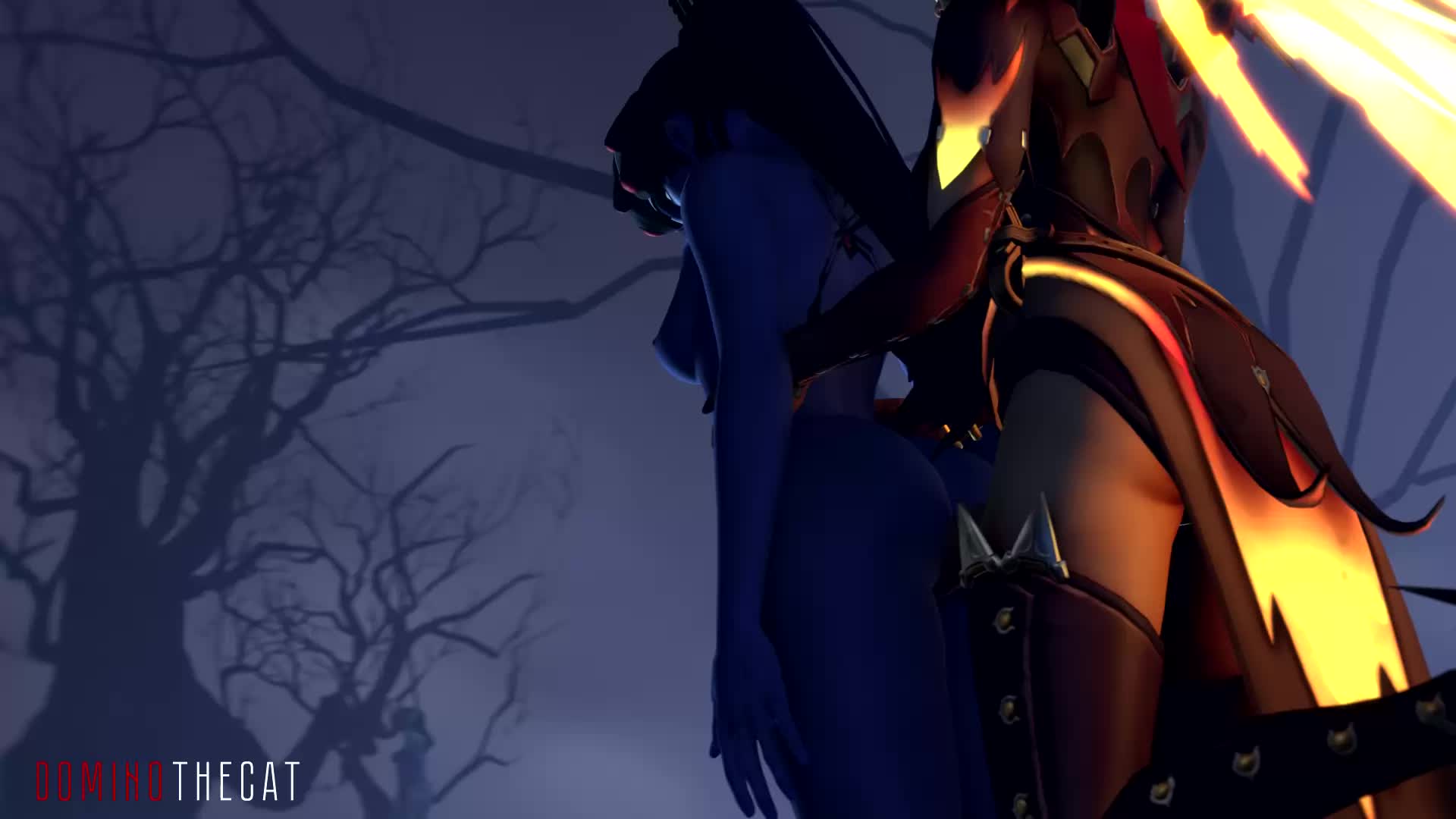 3D Animated DominotheCat Mercy Overwatch Source_Filmmaker Widowmaker // 1920x1080 // 446.9KB // webm