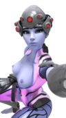 3D Assyon Blender Overwatch Widowmaker // 1080x1920 // 1.5MB // png