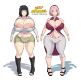 Hinata_Hyuga Jay_Marvel Naruto Sakura_Haruno // 1280x1297 // 522.1KB // png