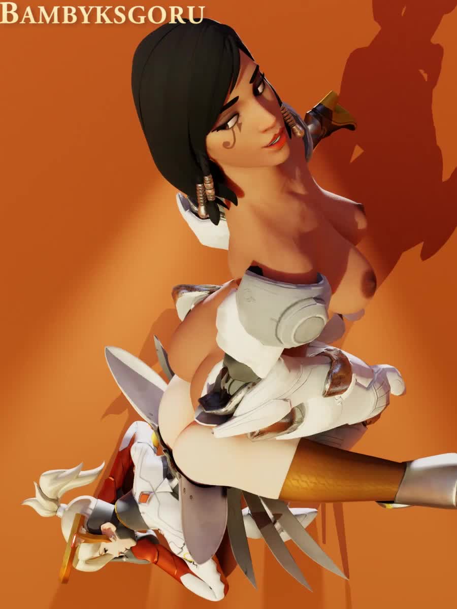 3D Animated Blender Mercy Overwatch Pharah bambyksgoru // 900x1200 // 2.5MB // mp4