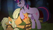 Animated Applejack My_Little_Pony_Friendship_Is_Magic Twilight_Sparkle tentacle-muffins // 1280x720 // 585.6KB // gif