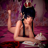 3D Dead_or_Alive Nyotengu smogass // 3000x3000 // 5.9MB // jpg