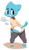 Gumball_Watterson The_Amazing_World_of_Gumball sunibee // 421x727 // 120.2KB // png