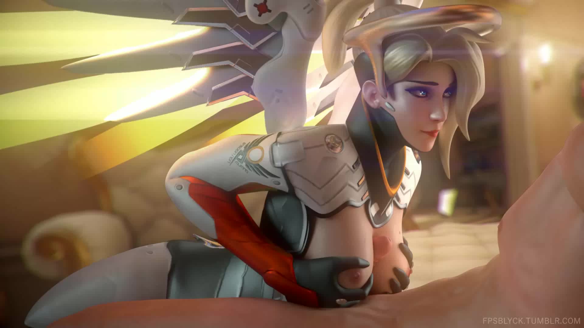 3D Animated Cinema_4D Mercy Overwatch fpsblyck // 1920x1080 // 1.9MB // webm