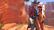 Blender Mccree Overwatch Pharah pharahbestgirl // 1920x1080 // 1.8MB // png