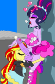 My_Little_Pony_Friendship_Is_Magic Sunset_Shimmer Twilight_Sparkle // 531x796 // 29.3KB // png