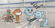 Bean_(TAWOG) Darwin_Watterson Frank_(TAWOG) Garabatoz Gumball_Watterson Leslie_(TAWOG) Nicole_Watterson The_Amazing_World_of_Gumball tobias_wilson // 858x438 // 141.4KB // jpg