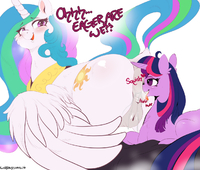 My_Little_Pony_Friendship_Is_Magic Princess_Celestia Twilight_Sparkle lunarmarshmallows // 1280x1088 // 656.4KB // png