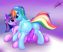 My_Little_Pony_Friendship_Is_Magic Rainbow_Dash Twilight_Sparkle elzzombie // 1280x1067 // 338.1KB // jpg