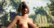 Android_2B Cosplay Nier Nier_Automata Overwatch Widowmaker XNALara XPS // 1878x969 // 4.2MB // png