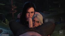 3D Animated Blender Ciri Geralt Rescraft Sound The_Witcher The_Witcher_3:_Wild_Hunt Yennefer lerico213 // 1280x720 // 10.4MB // mp4