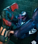 3D Crossover Deadpool_(Comics) KillyStein Marvel_Comics Spider-Man_(Series) Venom // 1097x1280 // 330.0KB // jpg